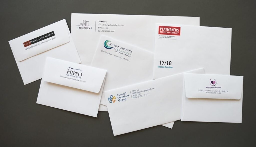Envelope Printing Canary Wharf
